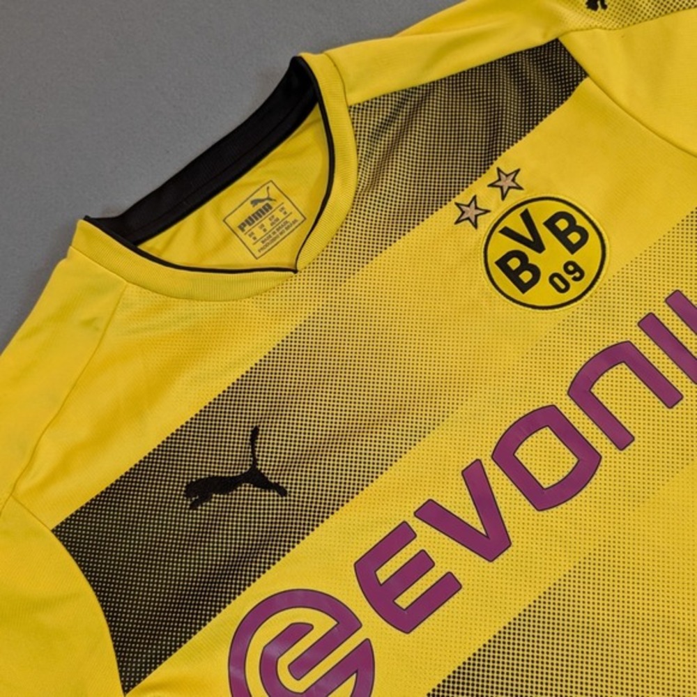Borussia Dortmund BVB Puma Soccer Jersey‎ Mens Size M Yellow 2017-2018